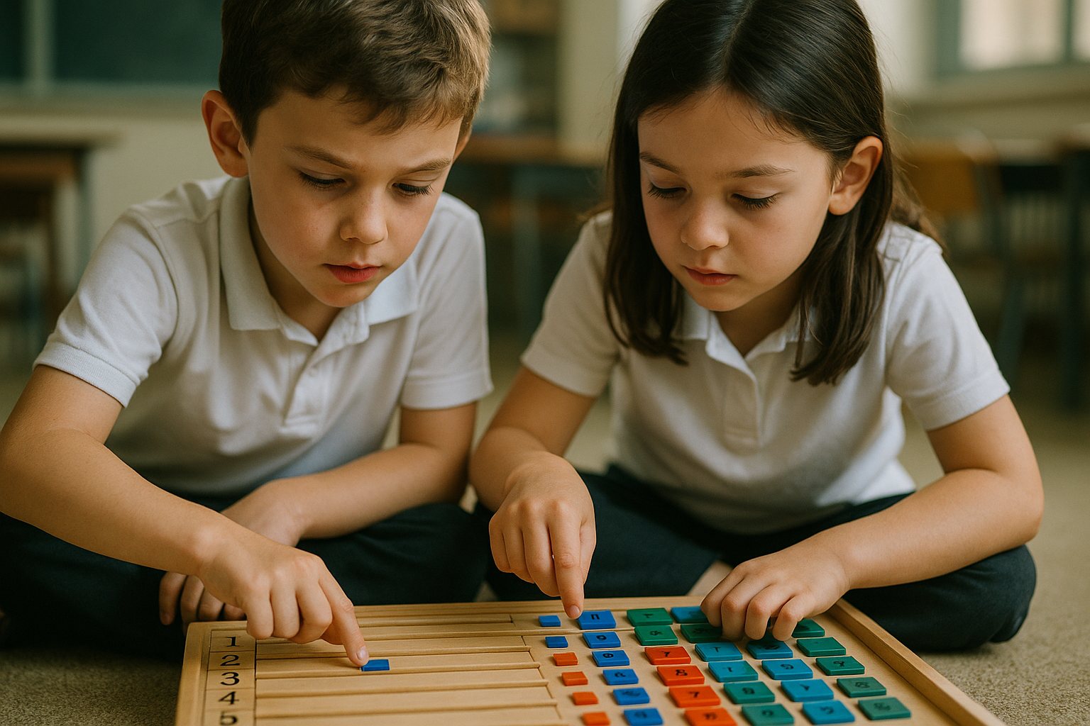 Alunos do Ensino Fundamental em pesquisa e trabalho coletivo